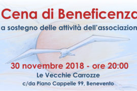 Cena di Beneficenza – 30 novembre 2018